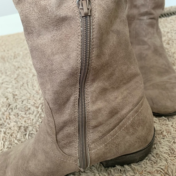 Rampage women’s thigh high taupe boots - Picture 4 of 6